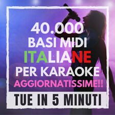 Raccolta 40000 Basi ITALIANE per karaoke professionali con testo AGGIORNATE 2022