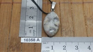 Pendentif AGATE CRAZY LACE + cordon reglable bijou original naturel pierre - Picture 1 of 2