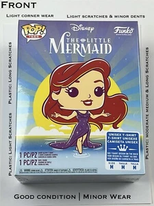 Funko POP kleine Meerjungfrau Ariel # 564 Diamantglitzer & Teil Ihrer Welt T-Shirt M - Bild 1 von 6