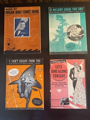 Lote de 8 partituras 1936 varias - When My Dream Boat Comes Home Billy Sherman Foto 1 de 4