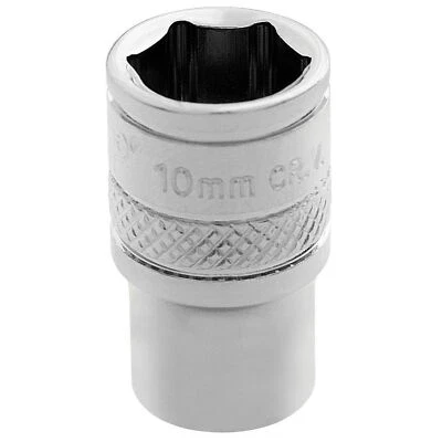 Draper Expert Quality 1/4" Square Drive Hi-Torq 6 Point Socket - 10mm - Image 1 of 4