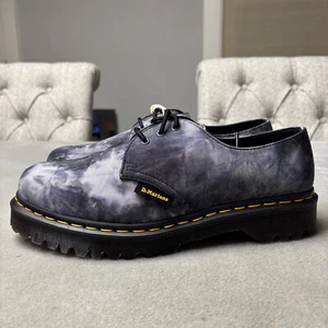 Dr Martens x Pleasures 1461 Bex 'Tie Dye - Black' Men's Size 10 - Picture 1 of 9