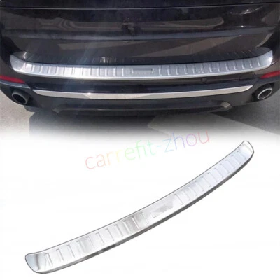 Rear Bumper Sill Stainless Steel Guard Plate Cover Trim For BMW X5 F15 2014-2018 — 第 1/4 张图片