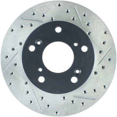 StopTech 127.40056L Select Sport Cross-Drilled And Slotted Disc Brake Rotor - Image 1 of 4