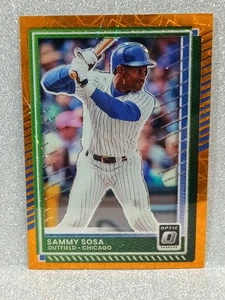 Donruss Prizm Optic Orange #84 Sammy Sosa Chicago Cubs 2025 - Imagen 1 de 3