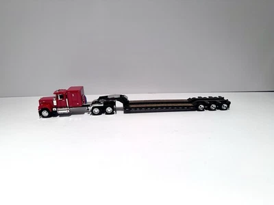 First Gear Mack Super-Liner Red with Lowboy Trailer 1/64 Scale - Image 1 of 4