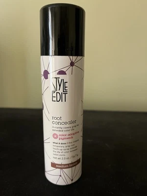 STYLE EDIT CORRECTOR RAÍZ SPRAY MARRÓN MEDIO 2 OZ Foto 1 de 2