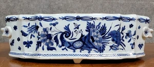 Nevers, Rouen, Desvres: Wichtiger Keramikblumentopf Um 1900 - Bild 1 von 8