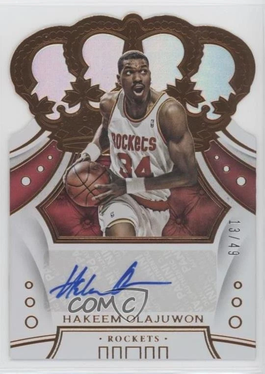 Panini Hakeem Olajuwon Autographed Basketball Trading Cards
