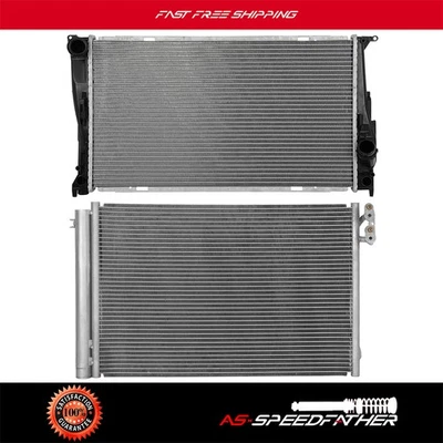 For 2013-2015 BMW X1 2009-2015 BMW Z4  Aluminum Radiator & Condenser Cooling Kit - Изображение 1 из 4
