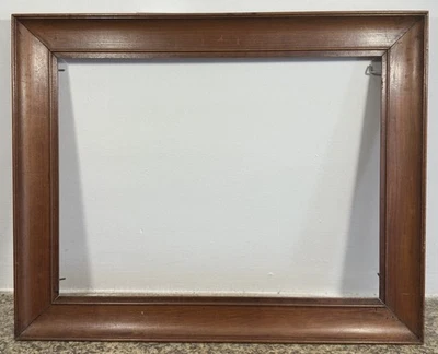 Cadre ancien en bois mouluré 6P Feuillure: 31 x 41 cm Entier: 39,5 x 49,5 cm - Photo 1/4