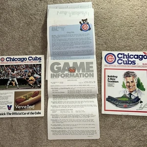 Jun 4, 1982 CHICAGO CUBS MAGAZINE - PROGRAM w/ Press Packet vs SAN FRAN. GIANTS - Picture 1 of 16