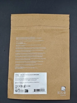 Genuine Ring 3m USB-A to Micro USB Power Cable for Ring Indoor Camera (2nd Gen) - Image 1 of 2