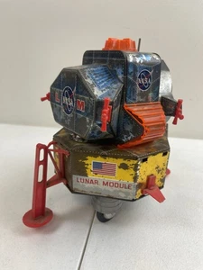 Vintage Metall Apollo Mondlandefähre DSK Blech Weltraum Spielzeug Japan (beschädigt) - Bild 1 von 5