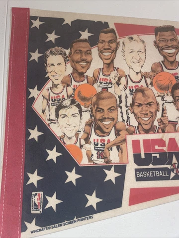 92 Dream Team Team USA America's Team Pennant NBA Basketball Wincraft Salem Cover