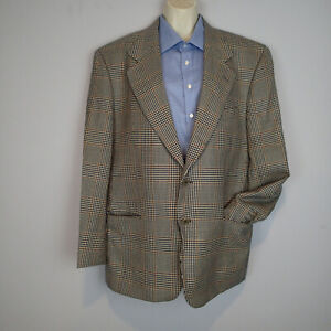  VALENTINO Plaid Wool Blazer 42R jacket sport coat 