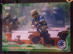 2016 Topps Star Wars Rogue One #60 Scarif Attack verde - Imagen 1 de 1