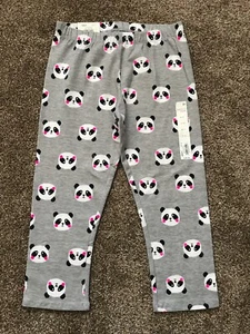 NWT Girls Panda Bear Capri Pants Cotton Stretch Size 12 - Picture 1 of 6