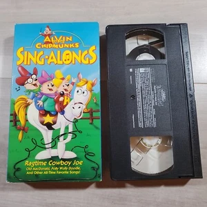 VHS Alvin and the Chipmunks Sing-Alongs Ragtime Cowboy Joe Simon Theodore - Picture 1 of 6