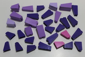 LEGO piedras de techo piedras inclinadas 65° 75° negativo púrpura lavanda rosa #2615 - Imagen 1 de 1