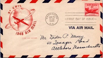 FDC 1948 SC #C37 Farnam Cachet - Washington DC - J9907 - Image 1 of 2