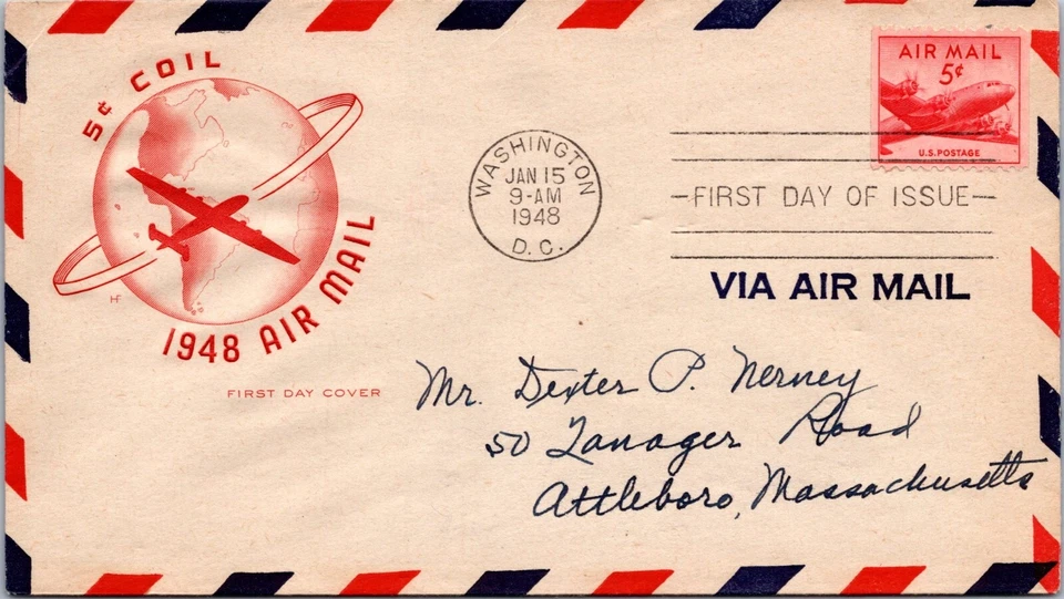 FDC 1948 SC #C37 Farnam Cachet - Washington DC - J9907 - Image 1 of 2