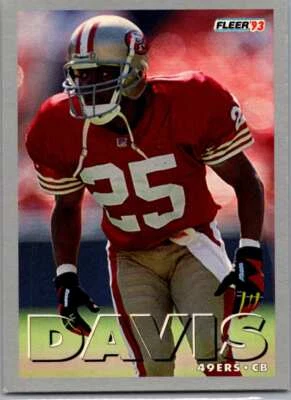 1993 Eric Davis #342 Fleer San Francisco 49ers MFBC #126 - Image 1 of 2