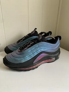 Air Max 97 Gs Throwback Future Black Fuchsia Sz 6.5y or 8 Women BQ7230 001 - Picture 1 of 9