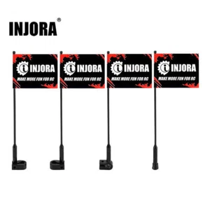 INJORA 10cm Decoration Antenna w/ Flag for 1/18 1/24 TRX4M SCX24 Ascent18 FCX18 - Picture 1 of 13