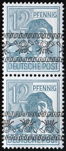 Bizone KEHRAUFDRUCK Mi.Nr. 40 I NK a postfrisch geprüft BPP Mi.Wert 80 € (B313) - Picture 1 of 2