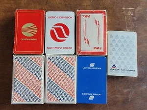 Continental-Northwest Orient-American-TWA-Delta Airlines 1960's Playing Cards - Picture 1 of 1
