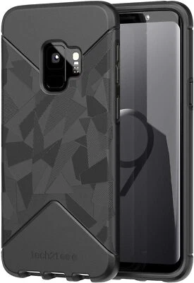 Genuine Tech21 EvoTactical Black Case Cover For Samsung Galaxy S9 - Image 1 of 4