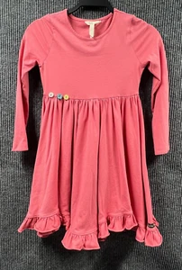 MATILDA JANE Sweet & Pink Girls Dress Size 10 Long Sleeve Ruffles Buttons Dressy - Picture 1 of 11