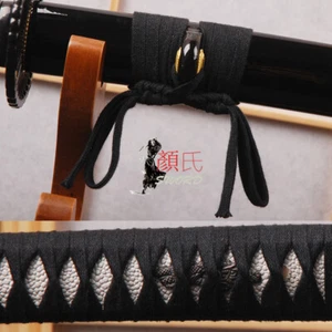 Cable de envoltura Ito Sageo de algodón negro 4 m para espada samurái japonesa Katana Tsuka - Imagen 1 de 5
