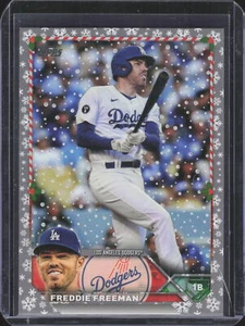 2023 Topps Holiday #H134 Freddie Freeman Metallic - Picture 1 of 2