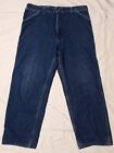 Vintage Carhart Red Thermal Lined Carpenter Blue Jeans Sz 38X30