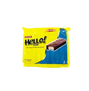 JACK N JILL HELLO SCHOKO BESCHICHTET VANILLE GEFÜLLT OBLATEN SANDWICH X 2 - Bild 1 von 1