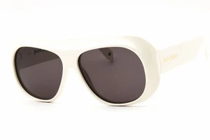 Palm Angels Elfin Peri103S25PLA0010107 Sonnenbrille weißes Gestell graue Gläser 62 mm - Bild 1 von 4