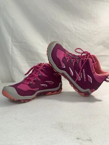 Merrell M-Cham Sz 4 Waterproof Sneakers Hiking  Shoes Girl's - Picture 1 of 9