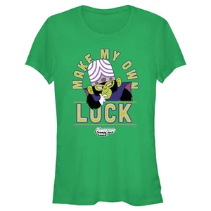 Junior's The Powerpuff Girls Make My Own Luck T-Shirt - Picture 1 of 8