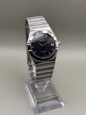 OMEGA Constellation “Manhattan” esfera azul oscuro 396.1201 cuarzo cal. 1532 Vintage Foto 1 de 4