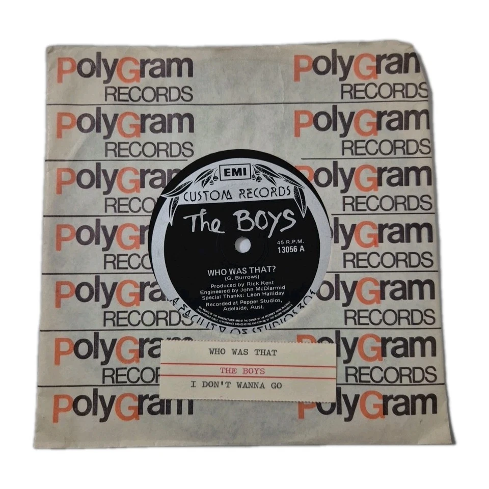 THE BOYS - 'Who Was That?' JUKEBOX STRIP 7" Vinyl Single Record AUST. PRESSING - Imagem 1 de 1