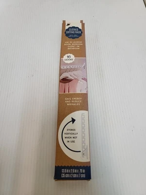 Estante de secado de ropa - Almacena verticalmente con 16 ganchos blanco Foto 1 de 2