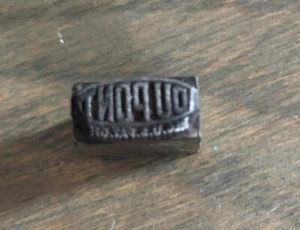 Vtg Dupont Advertising Printing Press Metal Stamp Block Ink Plate - Picture 1 of 5