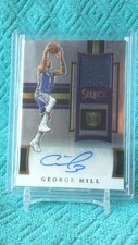 2017-18 Select George Hill Autograph Game Worn Material 7/149 Sacramento Kings