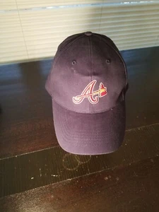 Atlanta Braves MLB Adjustable Navy Baseball Cap with Delta Logo promo - Picture 1 of 8