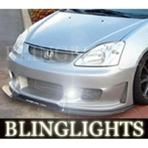 2002 2003 2004 2005 Honda Civic Si Silk Automotive Body Kit Bumper Foglamps - Picture 1 of 4