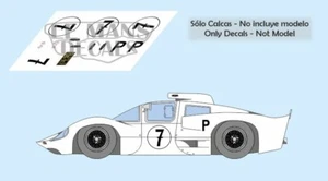 Decals Chaparral 2D Nurburgring 1966 7 1:32 1:24 1:43 1:18 64 87 slot calcas - Picture 1 of 1