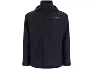 Simms Challenger Men's Fishing Jacket- Rain Gear - Large - Black - Picture 1 of 5