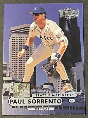 1998 Metal Universe Baseball #55 Paul Sorrento Seattle Mariners - Image 1 of 2